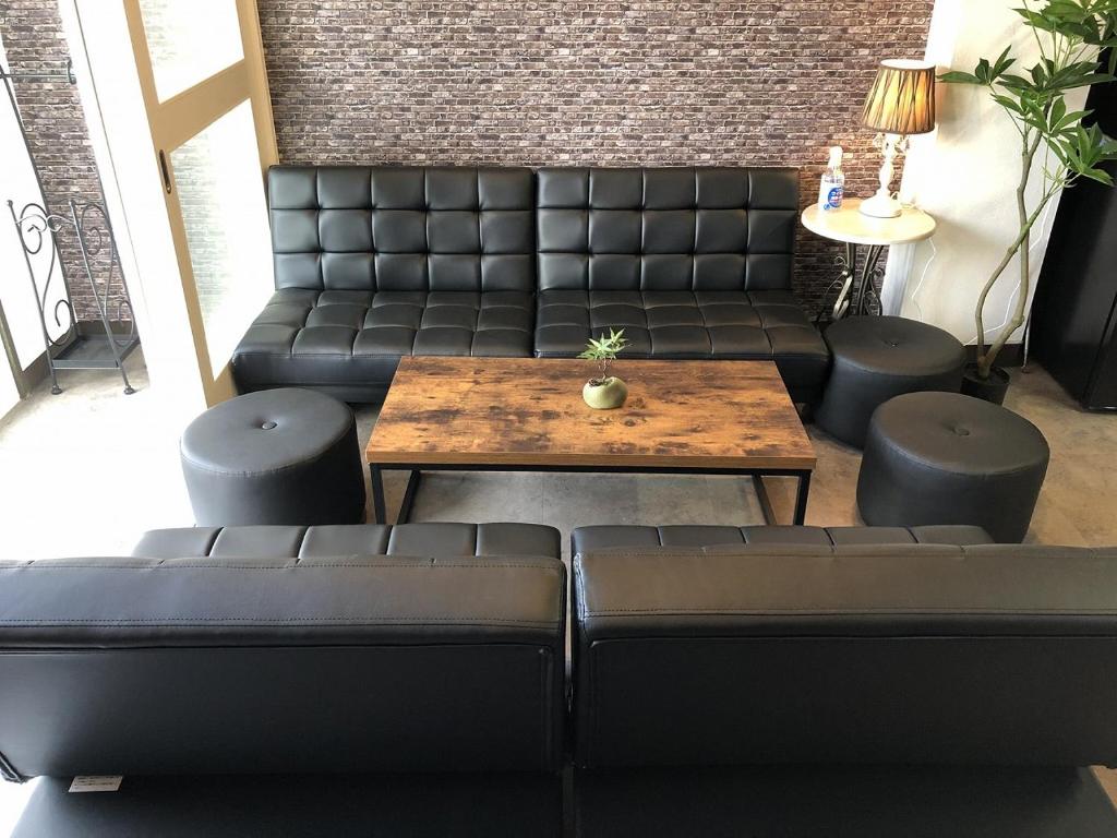 Posezení v ubytování Cool-inn Otaru