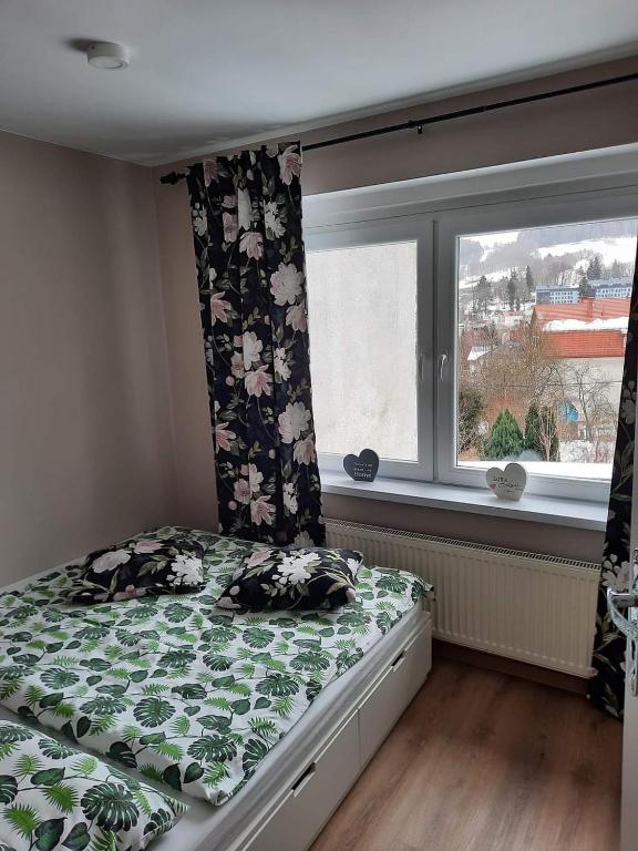 Posteľ alebo postele v izbe v ubytovaní Orlicka Apartament
