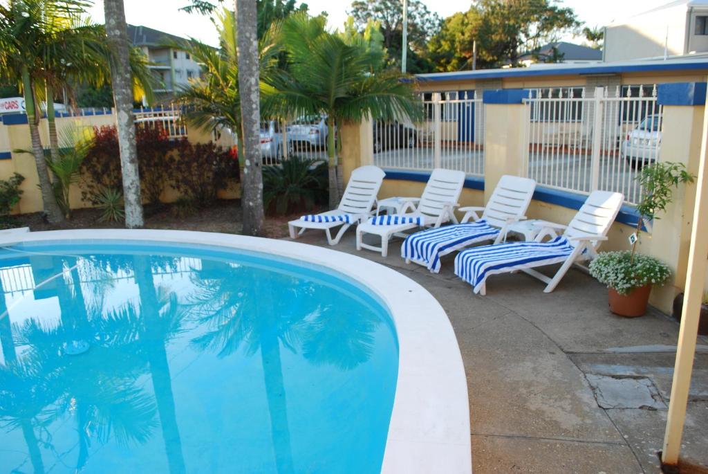 Bazén v ubytování Sunburst Motel nebo v jeho okolí