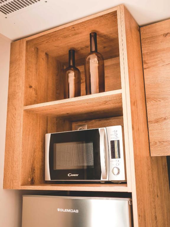 Kuchyň nebo kuchyňský kout v ubytování Chalet Fuusslee