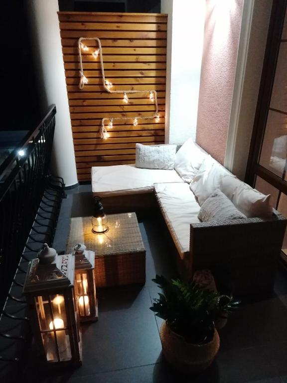 Część wypoczynkowa w obiekcie APARTAMENT przy jeziorze