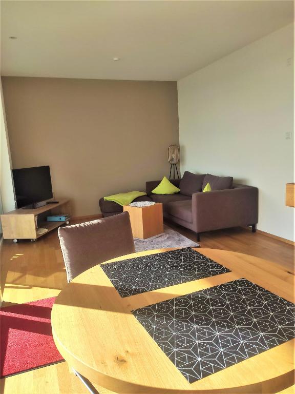 Posezení v ubytování Hecklers Seepanorama Appartements