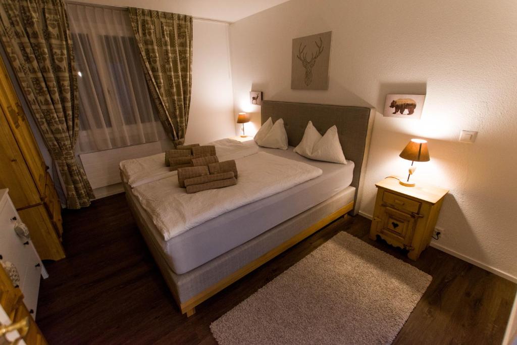 Postel nebo postele na pokoji v ubytování Appartements dans la Résidence Panorama
