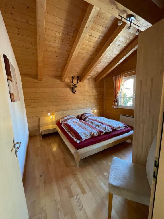Postel nebo postele na pokoji v ubytování Chalet Inge