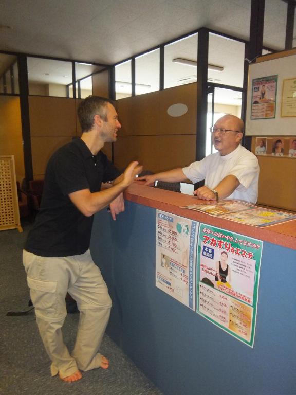 Gestir sem dvelja á Natural Onsen Hostel Hidamari no Yu