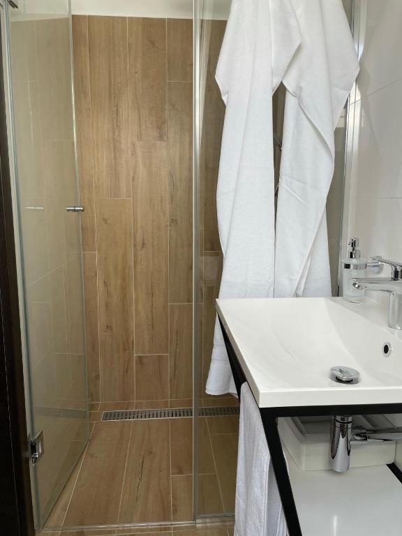 Koupelna v ubytování Apartmán D5 Nová Pec