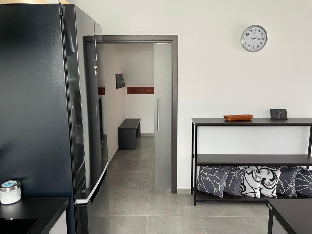 Postel nebo postele na pokoji v ubytování Apartmán D5 Nová Pec