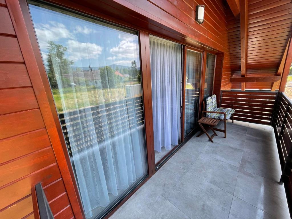 Balkón nebo terasa v ubytování Apartmán D5 Nová Pec