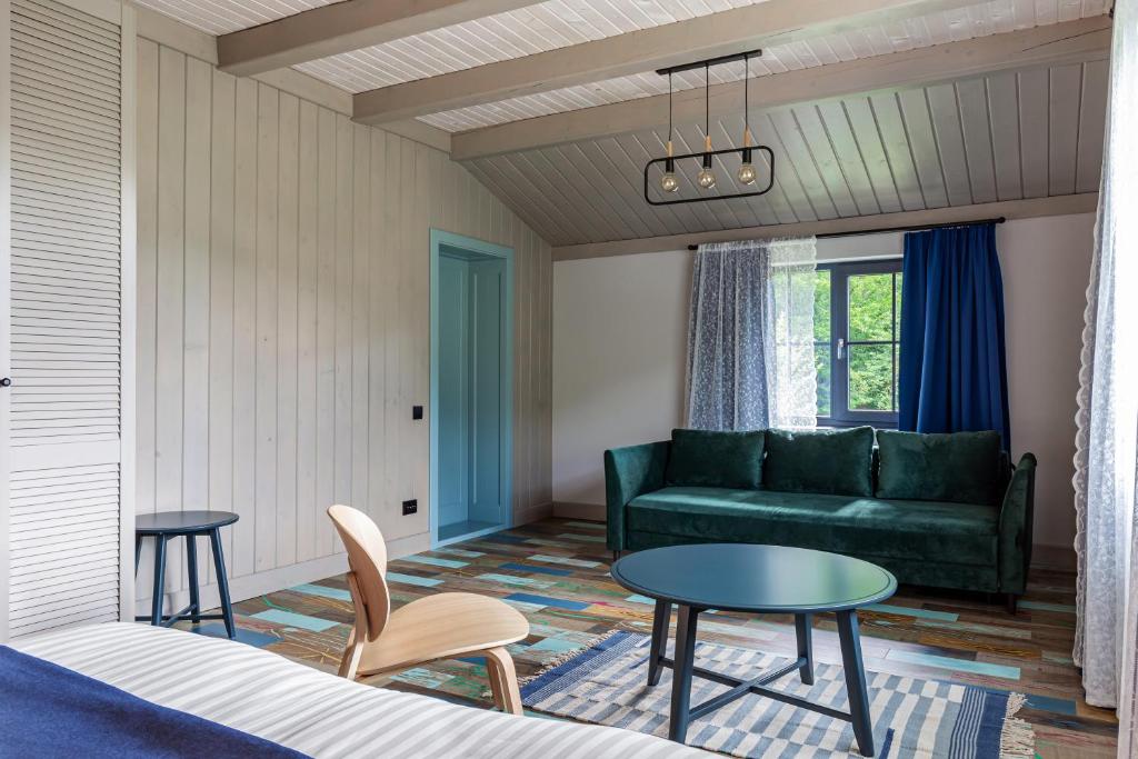 Posezení v ubytování Private House Scherbovets