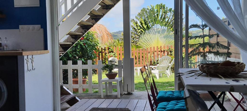 Balkón nebo terasa v ubytování Fleur des Caraïbes