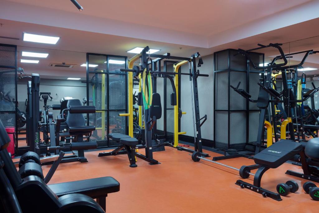 Fitness centrum a/nebo fitness zařízení v ubytování Buem Hotel Koşuyolu
