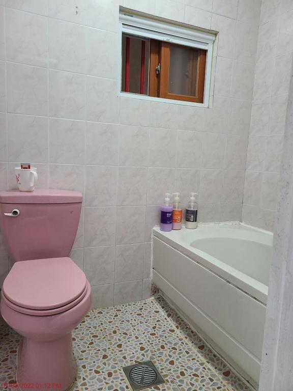 Koupelna v ubytování Chenal Motel