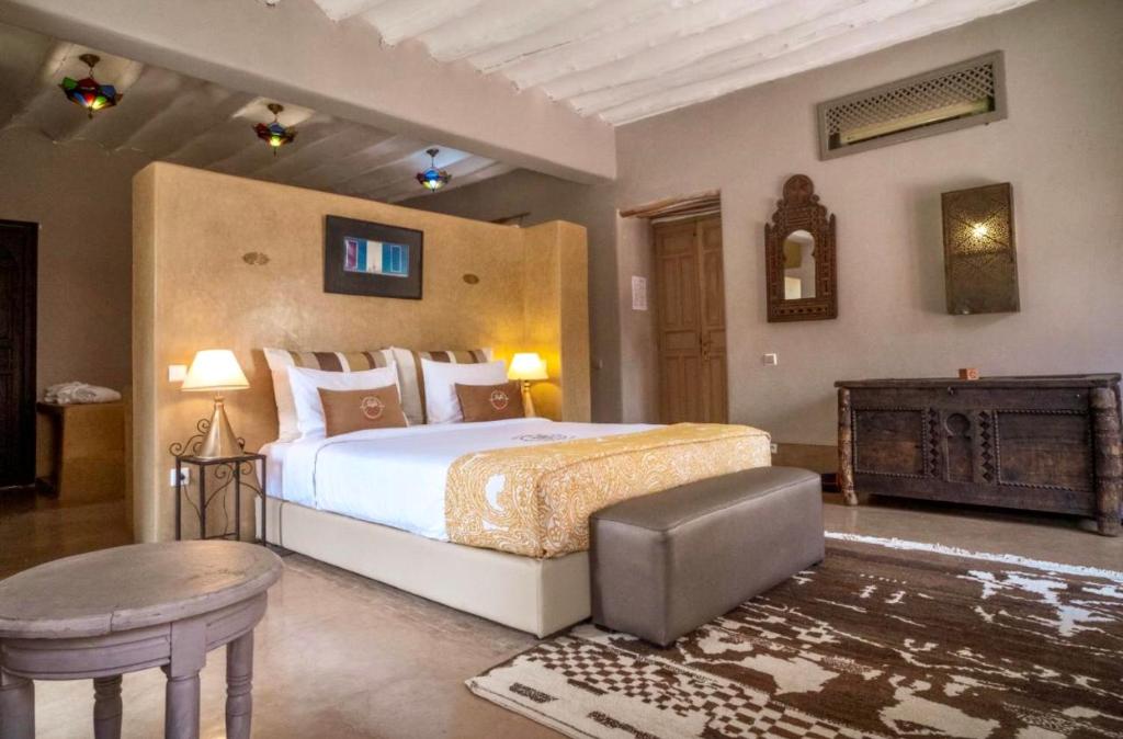 Postel nebo postele na pokoji v ubytování Villa Dar 55 - Berber House
