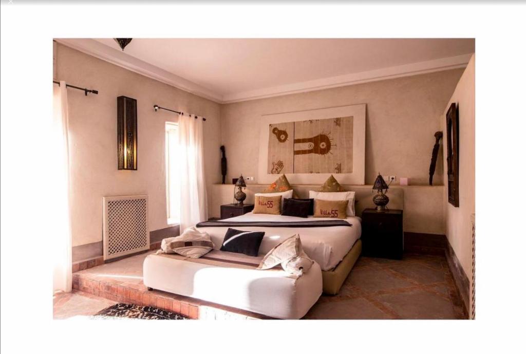Postel nebo postele na pokoji v ubytování Villa Dar 55 - Berber House
