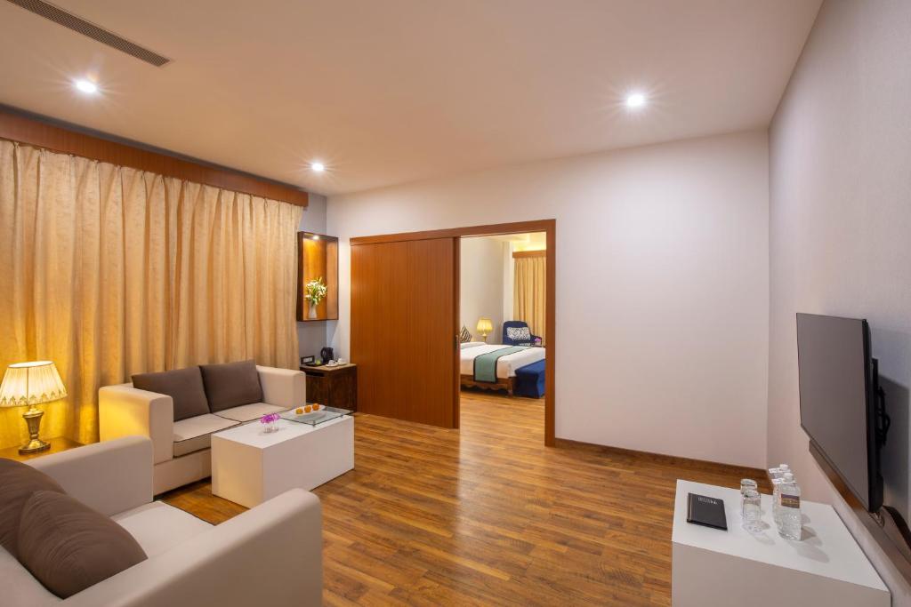 TV a/nebo společenská místnost v ubytování Himal Resort