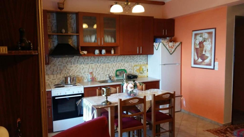 Kuchnia lub aneks kuchenny w obiekcie Horizon Blue, Kalamitsi, Lefkas