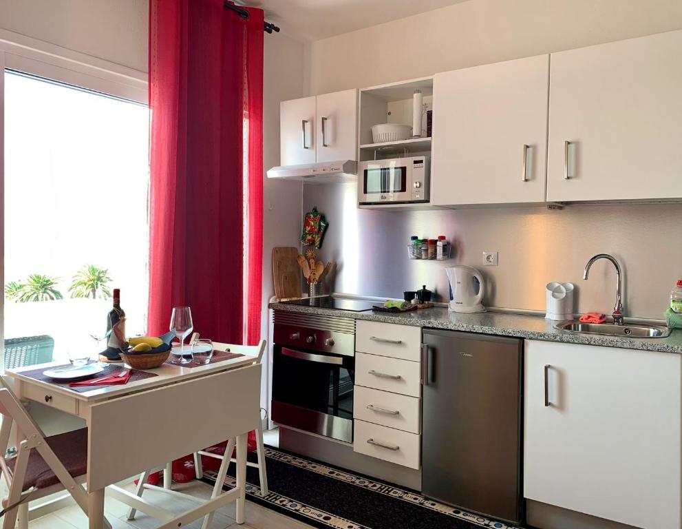 Kuchyň nebo kuchyňský kout v ubytování Vivienda Gorrión