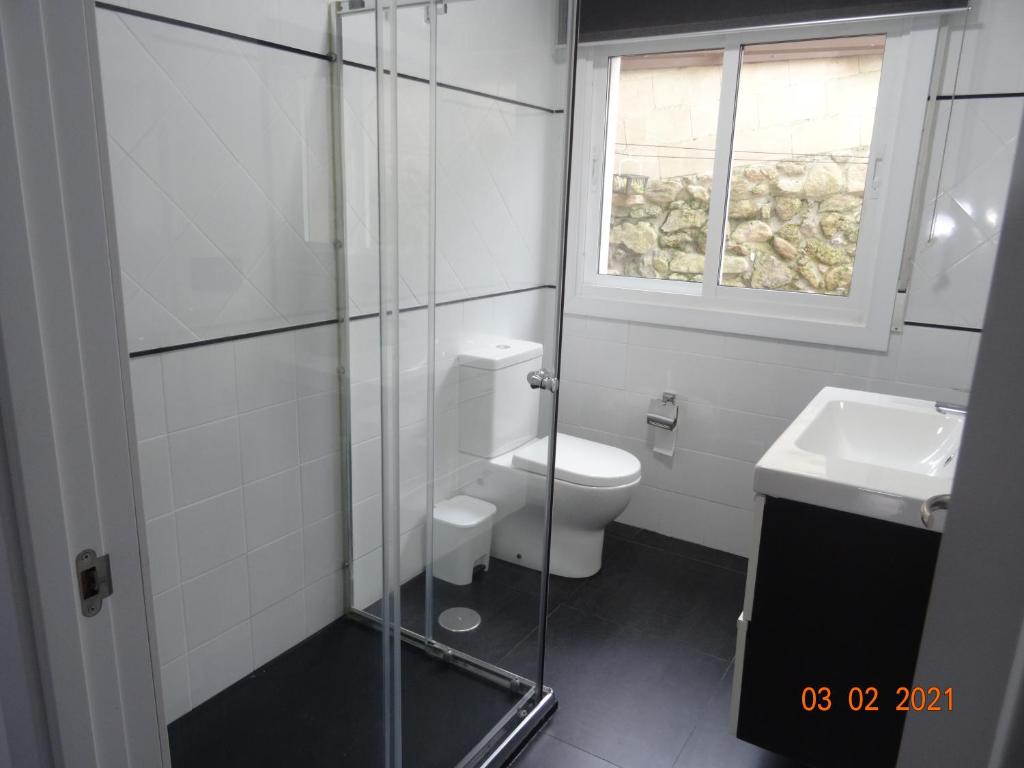 Koupelna v ubytování Apartamentos Casa Mucha