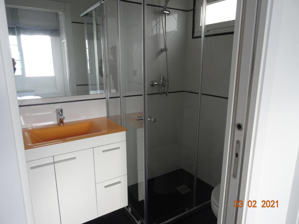 Koupelna v ubytování Apartamentos Casa Mucha