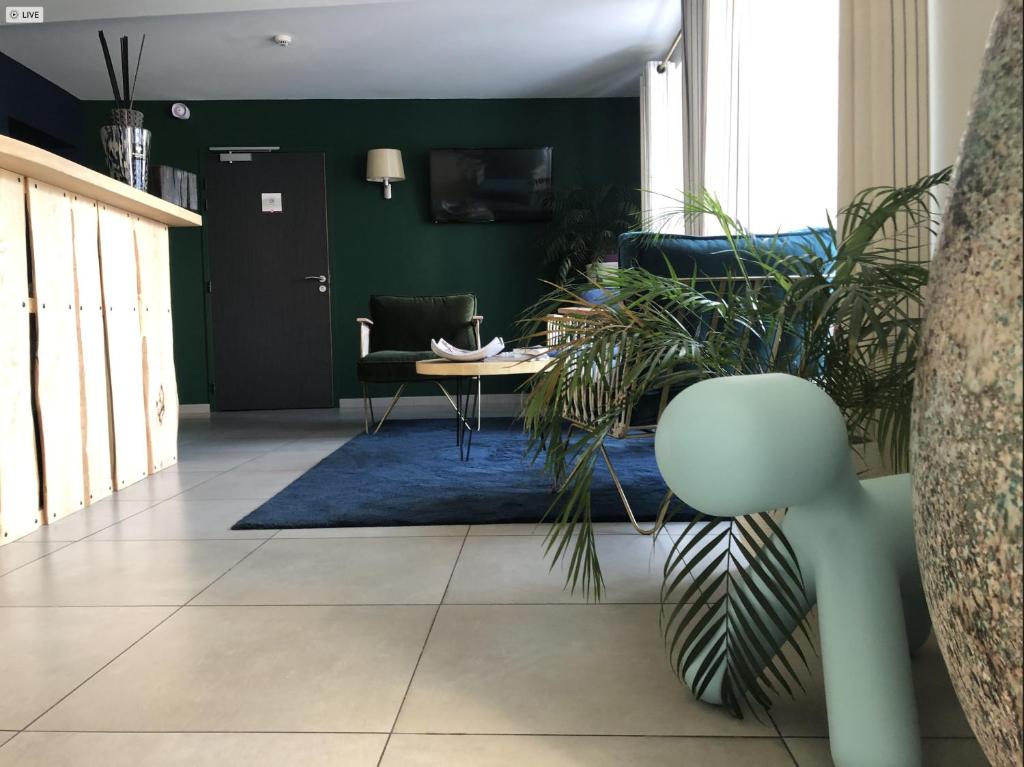 Posezení v ubytování Hôtel Chilhar
