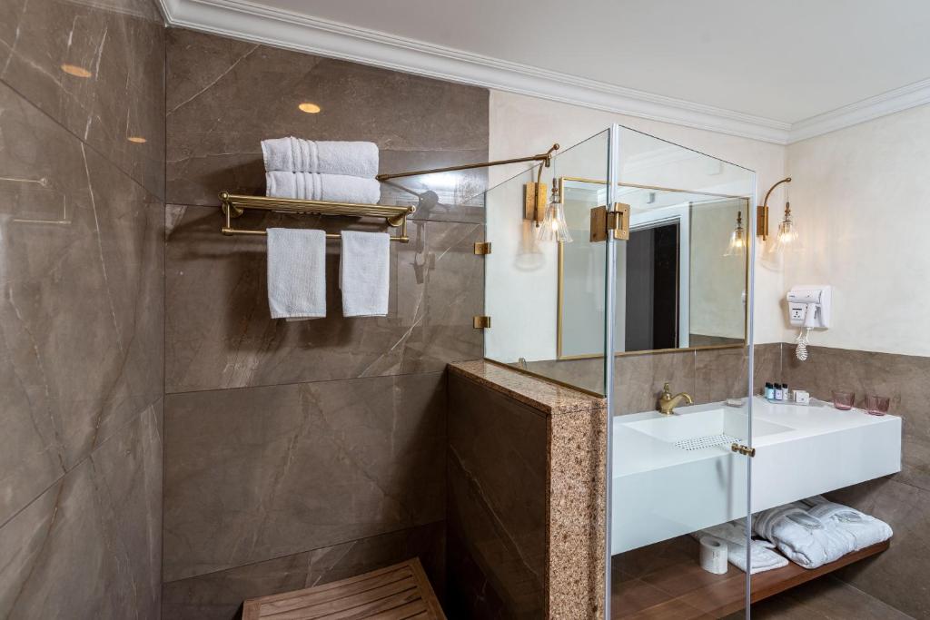 Koupelna v ubytování Amirey Hagalil Boutique Hotel