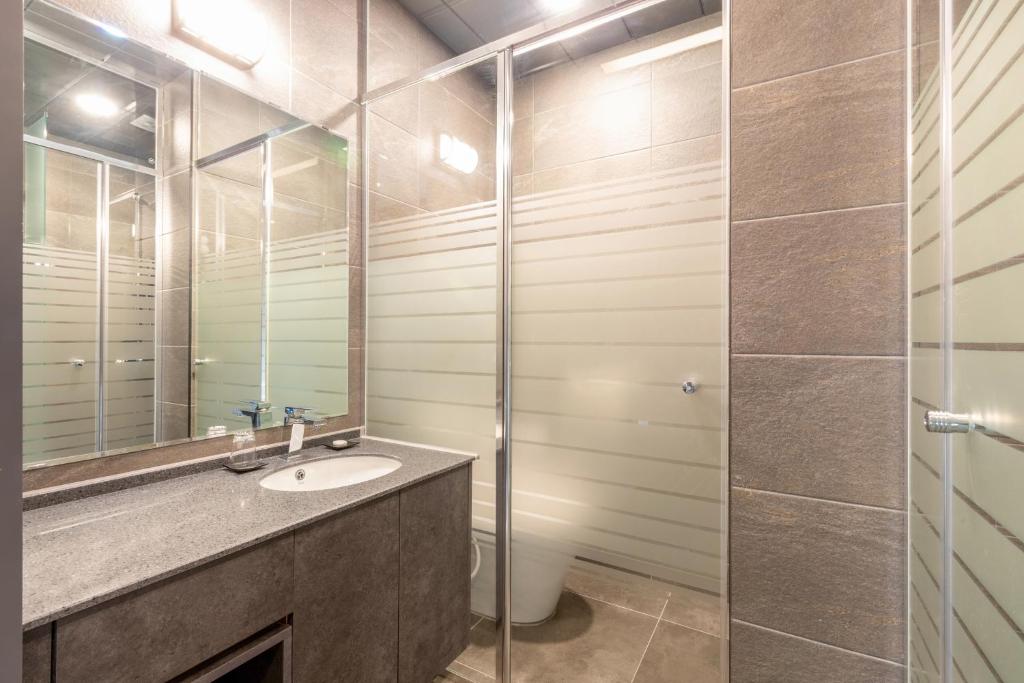 Koupelna v ubytování Urban-Est Hotel