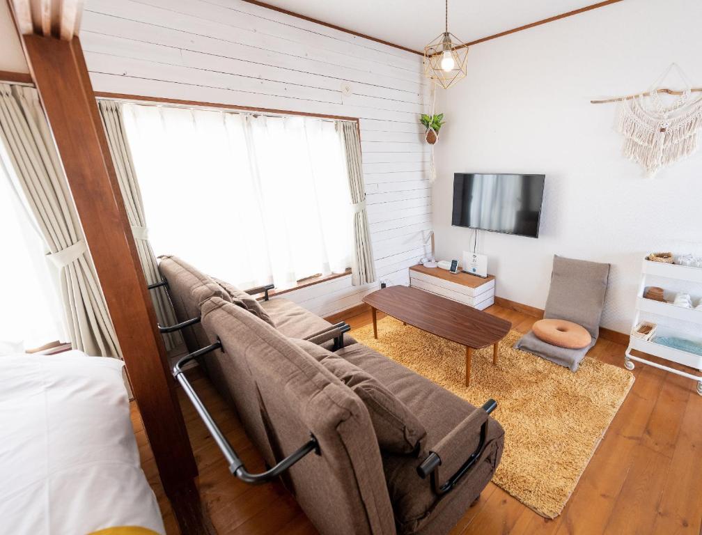 TV a/nebo společenská místnost v ubytování Pine Tree