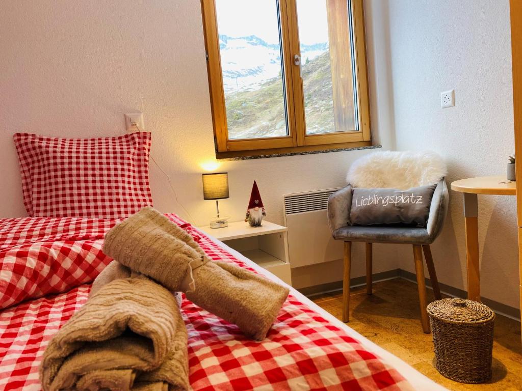 Postel nebo postele na pokoji v ubytování Chalet Sepp