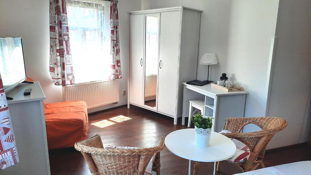 Kuchyň nebo kuchyňský kout v ubytování Hotel Střelnice