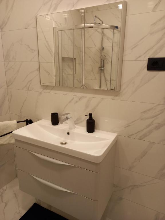 Koupelna v ubytování Apartman Katica