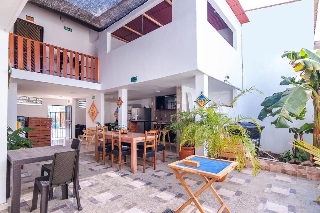Un restaurant sau alt loc unde se poate mânca la Hotel Casa Guajira Real