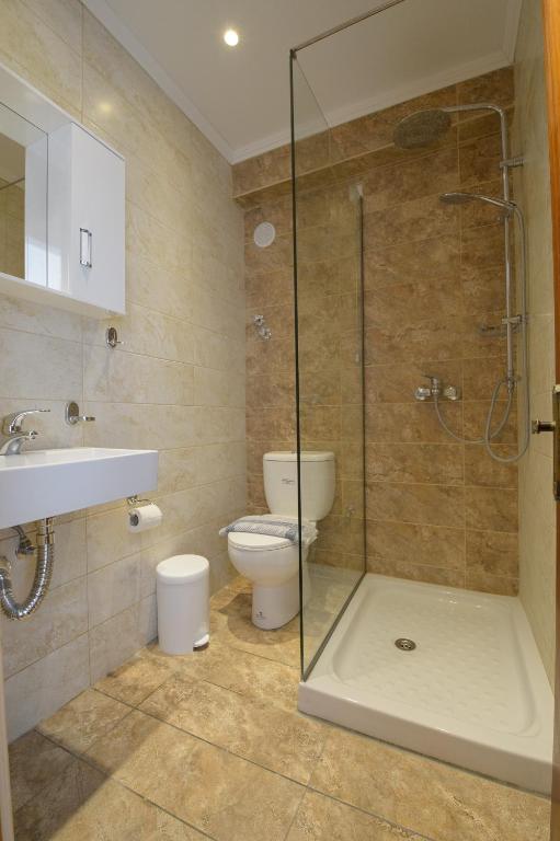Koupelna v ubytování Hotel Akti Arilla