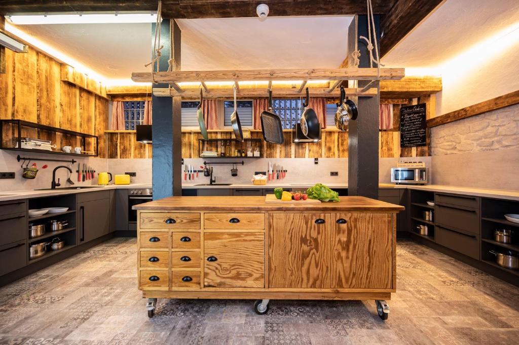 Kuchyň nebo kuchyňský kout v ubytování Wuerttemberger Haus - Hütte