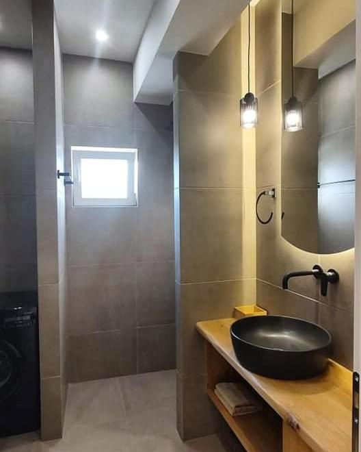 Kúpeľňa v ubytovaní Syvota Apartments Family