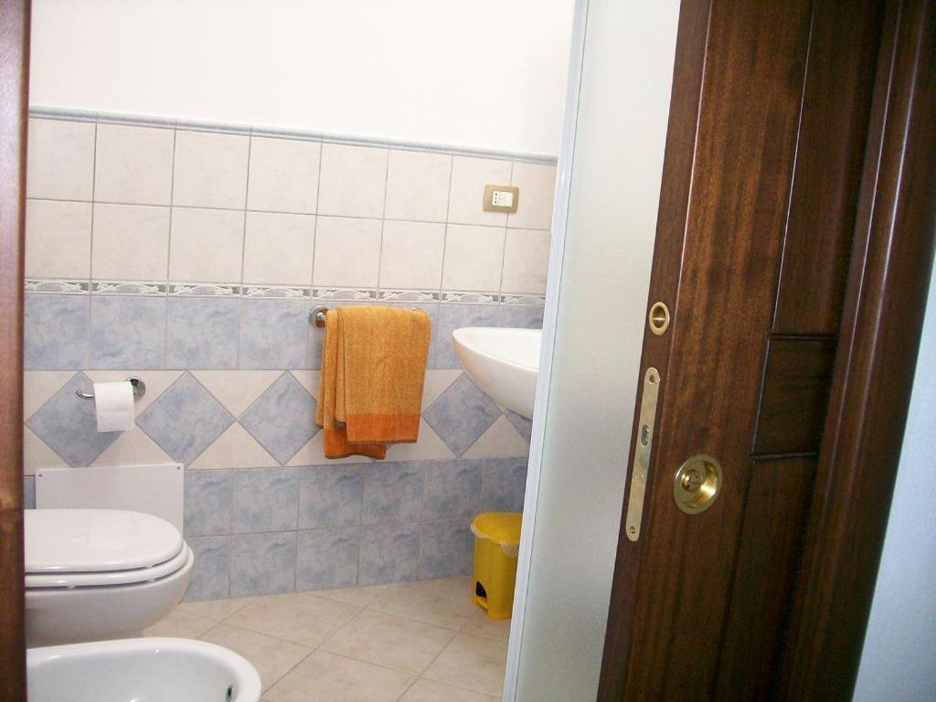 Koupelna v ubytování B&B Su Tintillu