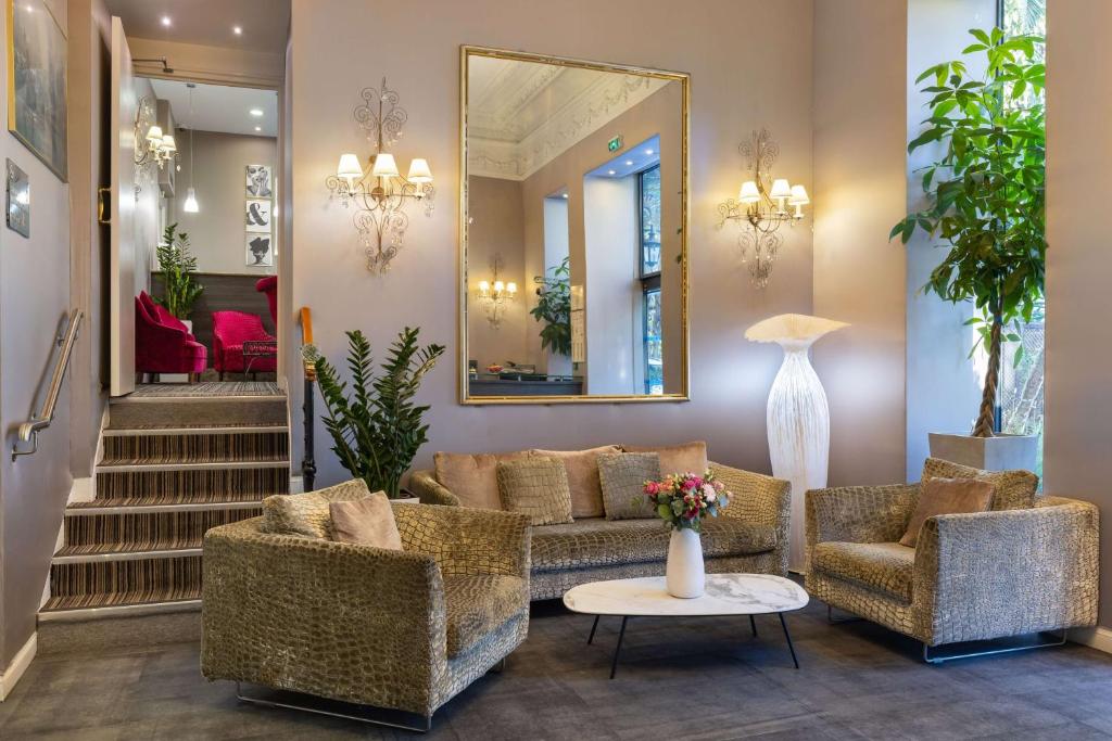 Posezení v ubytování Best Western Hotel Lakmi Nice