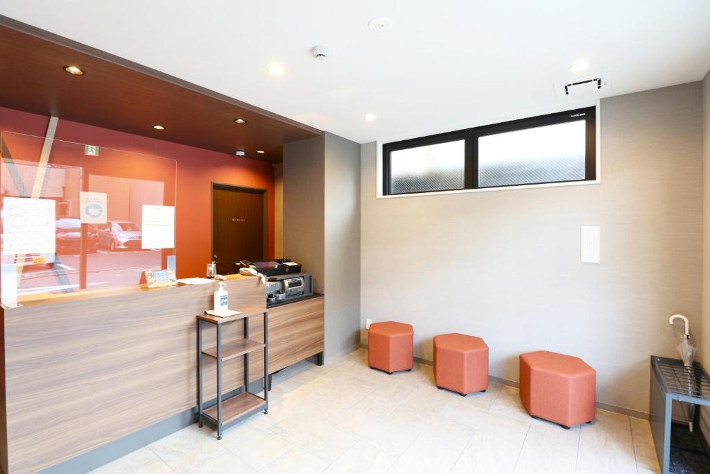 Posezení v ubytování M's Hotel Nijojo Oike