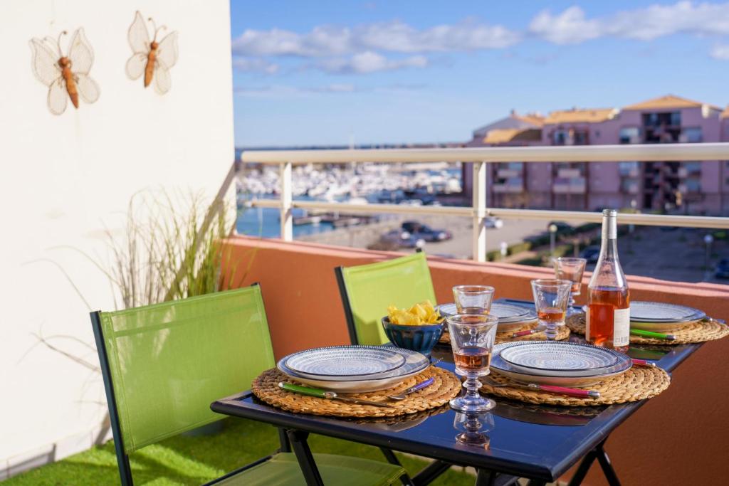 T2 Mer à 80m Soleil Climatisé Frontignan Plage le parfum du sud - Apartamento De Un Dormitorio
