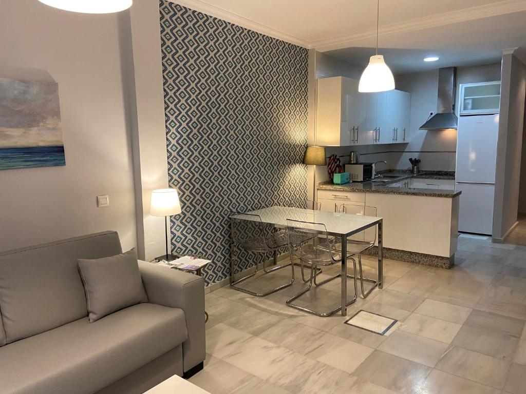 Kuchyň nebo kuchyňský kout v ubytování Correduria Premium Apartments