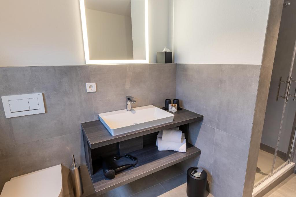 Koupelna v ubytování Hotel Weißes Ross