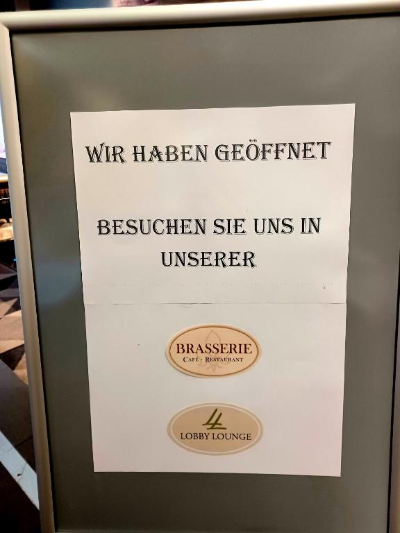 Certifikát, hodnocení, plakát nebo jiný dokument vystavený v ubytování Hotel Panorama Hamburg-Harburg
