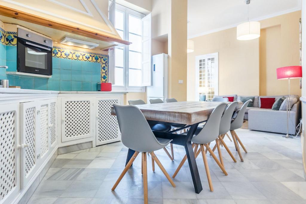 TV a/nebo společenská místnost v ubytování Casa Palacio Madre de Dios I y II