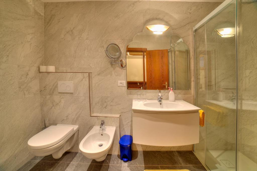Koupelna v ubytování Hotel Serles Superior