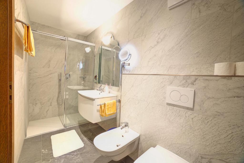 Koupelna v ubytování Hotel Serles Superior