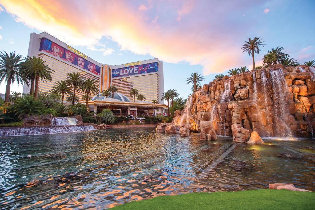 a rendering of the water park at the disneyland resort at The Mirage in Las Vegas