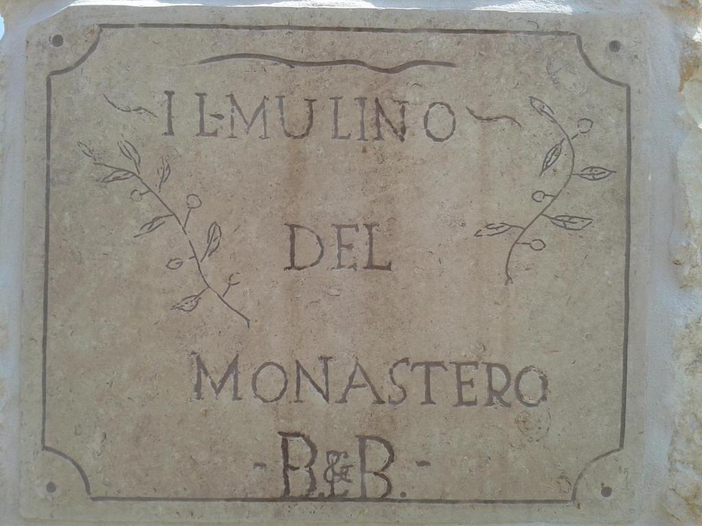 Certifikát, hodnocení, plakát nebo jiný dokument vystavený v ubytování B&B Il Mulino del Monastero