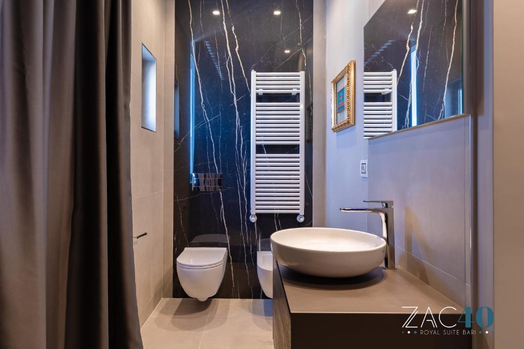 A bathroom at ZAC 40