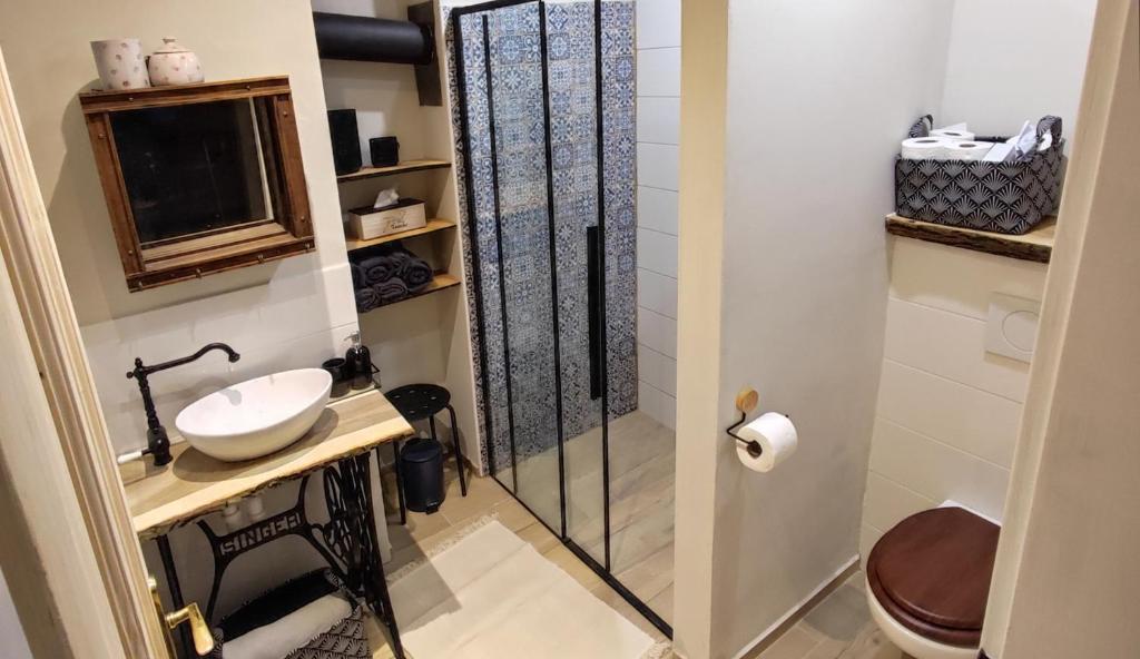 Koupelna v ubytování Apartmán Beskydy Trafika Rožnov pod Radhoštěm