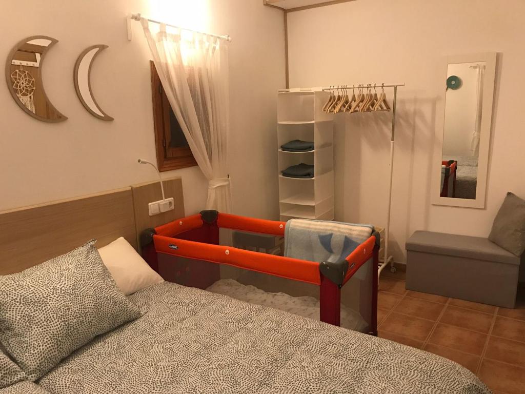Postel nebo postele na pokoji v ubytování Apartamentos Erlueta