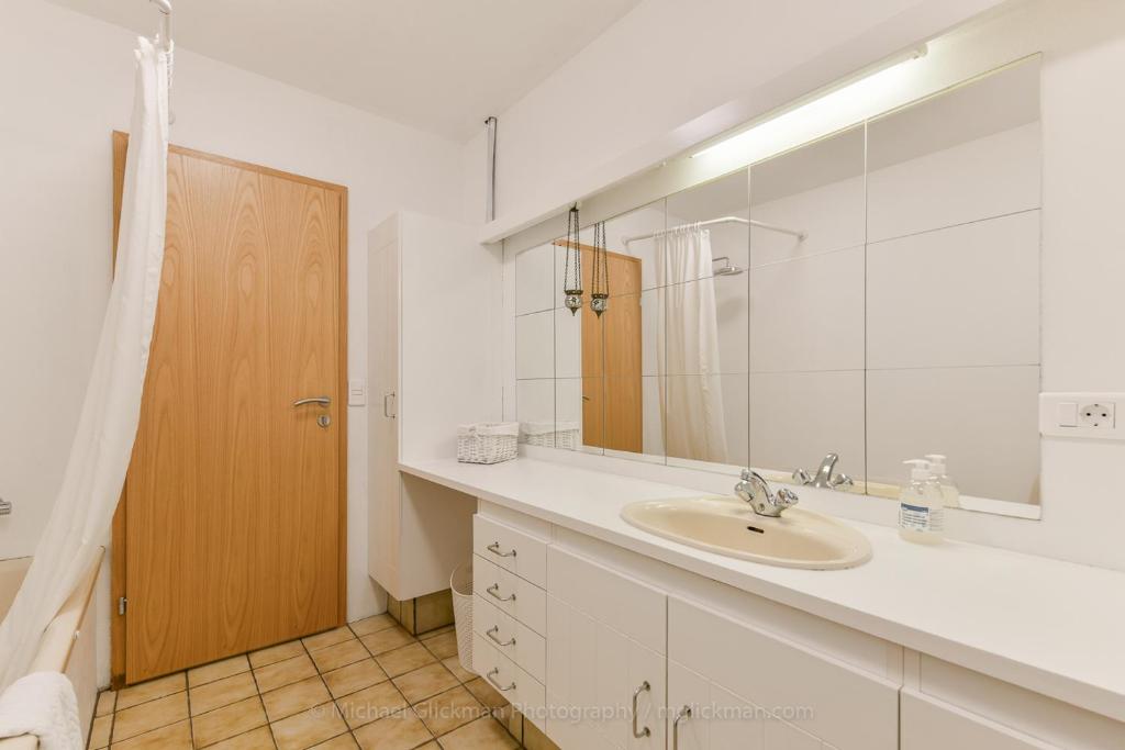Koupelna v ubytování Garður guesthouse